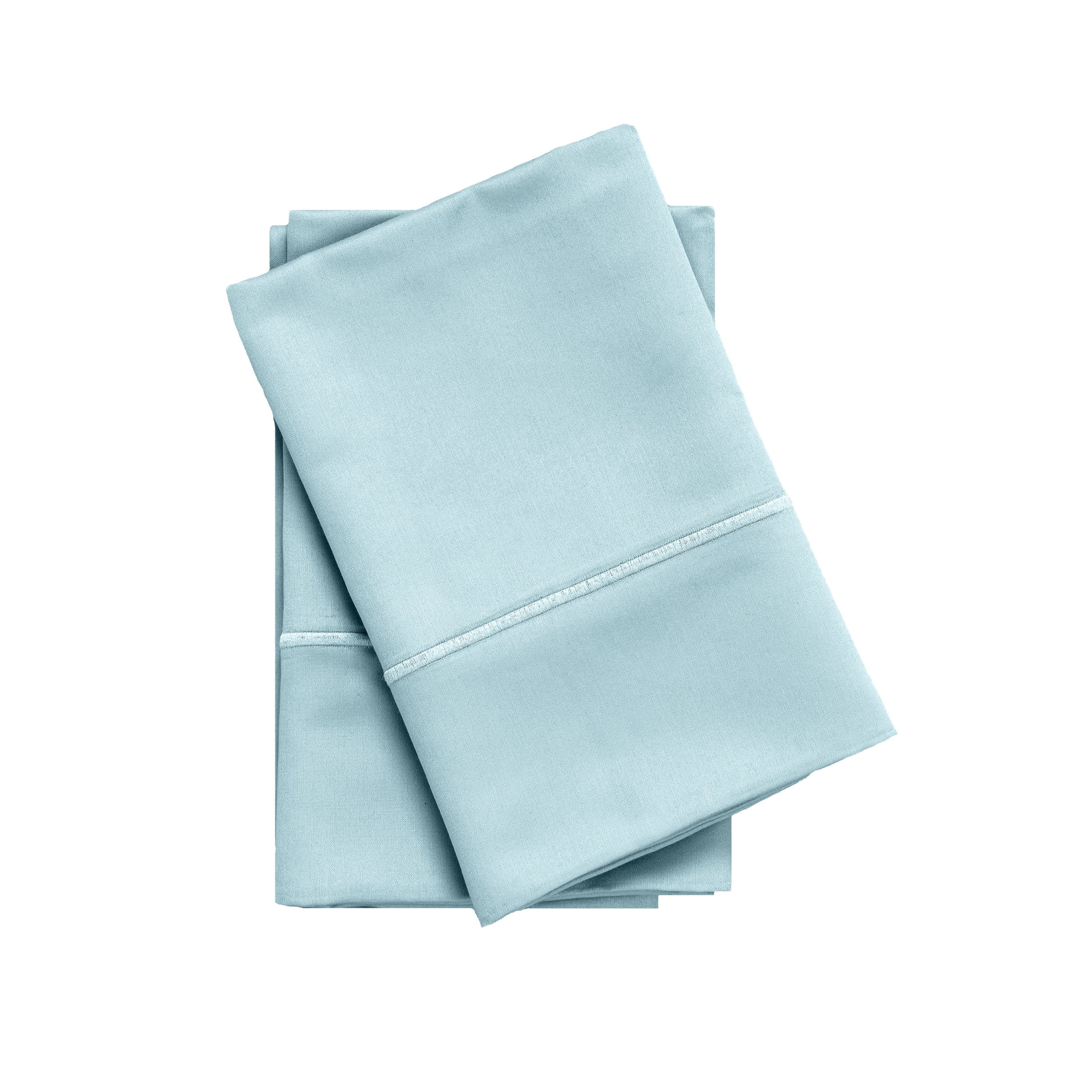 Superior 650 TC Egyptian Cotton Pillowcases, Set of 2, Standard Size, Baby Blue