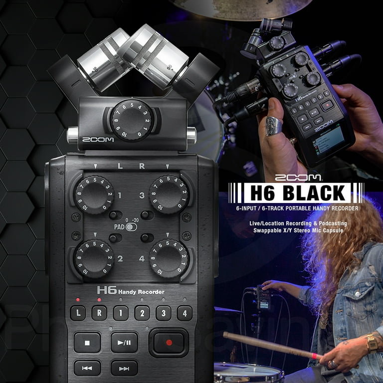 ZOOM H6 Black Pocket Recorder