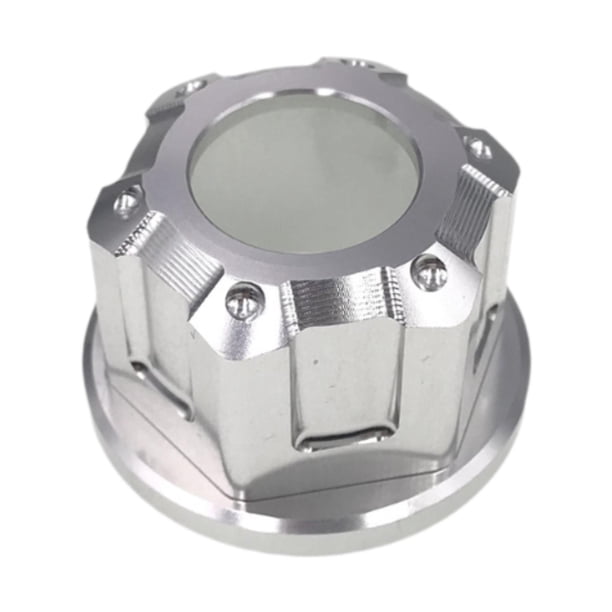 Cubierta de la cubierta del ojal de la llave de encendido Cubierta del panel de panel, resistente, Bloqueo de protección Accesorios de motocicletas plata