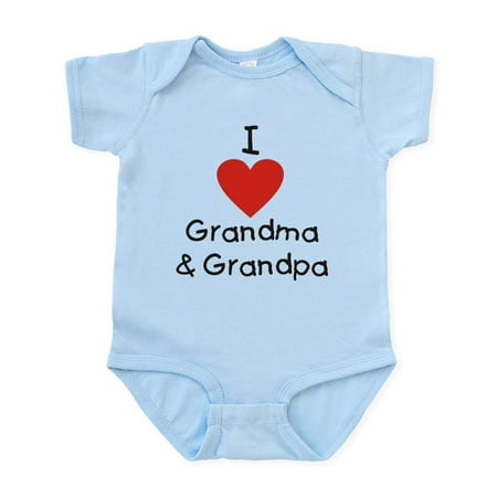 

CafePress - I Love Grandma & Grandpa Infant Bodysuit - Baby Light Bodysuit