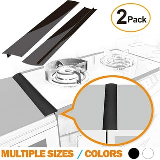 Nogis Stove Gap Covers, 2 Pack Kitchen Stove Counter Silicone Gap Filler  between wall and cabinet, Counter Gap Covers for Stoves, 21 Inches, Black 