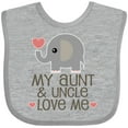 thumbnail image 3 of Inktastic Aunt and Uncle Love Me Nephew Boys or Girls Baby Bib, 3 of 4