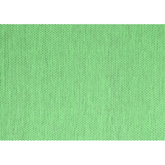 Ahgly Company Indoor Rectangle Abstract Emerald Green Contemporary Area Rugs, 2' x 3'