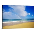 thumbnail image 1 of Great BIG Canvas | "Hawaii, Maui, Rainbow at Baldwin Beach" Canvas Wall Art - 48x32, 1 of 2
