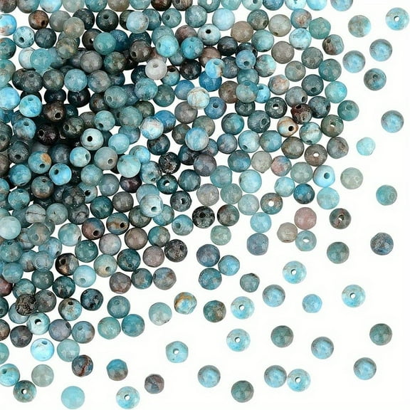 1box 294pcs 4mm Apatite Beads Stone Beads Round Loose Beads Stone Energy Healing Beads for Bracelet Necklace Jewelry Making Craft