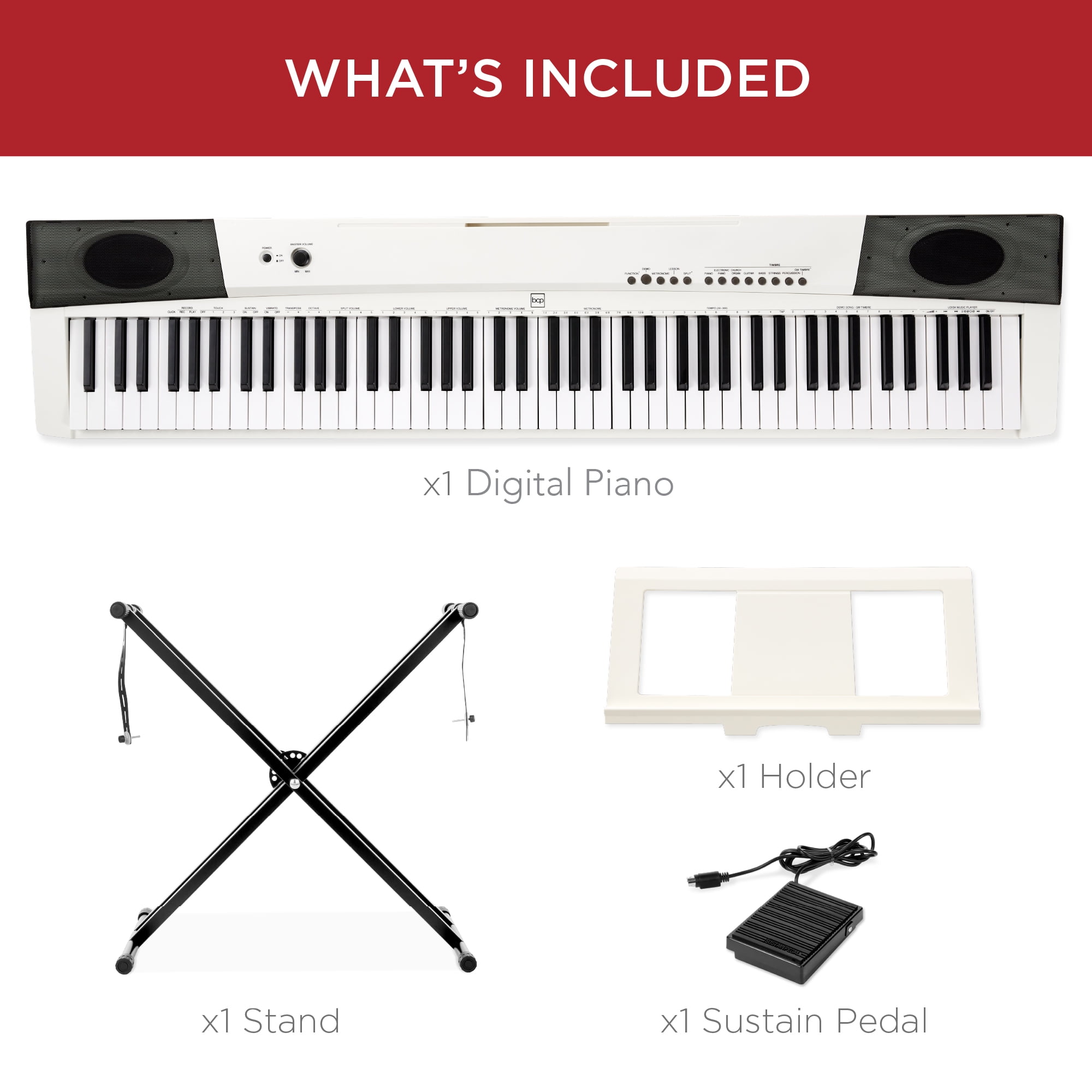 Best Choice Products 88 Key Full Size Digital Piano for All Player