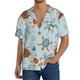 thumbnail image 1 of Fotbe Sea Turtle Camisa Estampada de Manga Corta para Hombre, Casual de Verano, Estilo Playero, Sin Arrugas-Large, 1 of 5