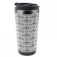 thumbnail image 1 of Abstract Travel Mug, Damask Motifs Ivy Botany, Steel Thermal Cup, 16 oz, by Ambesonne, 1 of 2