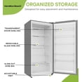 thumbnail image 3 of Hamilton Beach 20 cu. ft. Frost-Free Convertible Upright Freezer/Refrigerator, Stainless Steel HBFRF2099, 3 of 12
