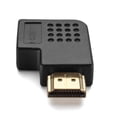 thumbnail image 3 of HDMI Angle Adapter 90 Degree Male To Female Port Saver Vertical Flat Right Connector Coupler Extender Socket Plug Jack - Supports 4K 4kx2k Ultra HD UHD, 1080P Full HD, 3 of 4
