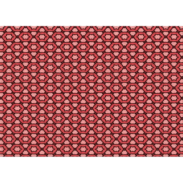 Ahgly Company Tapis d'Intérieur Lavables en Machine, Rectangle Rouge Transitionnel, 2' x 3'