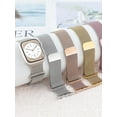thumbnail image 2 of LEIXIUER Women Milanese Loop Stainless Steel Metal Strap Compatible with Apple Watch Bands 41mm 40mm 38mm 49mm 45mm 44mm 42mm Men Magnetic Wristbands for iWatch Series 9 8 7 6 5 4 3 2 1 Se Ultra Strap, 2 of 13