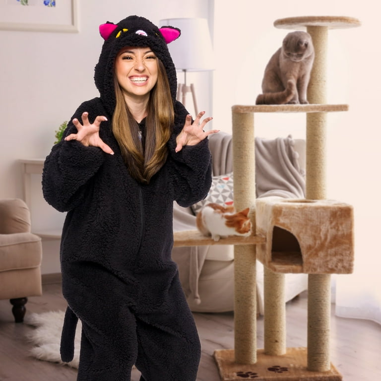 Black hotsell cat jumpsuit