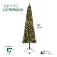 thumbnail image 3 of Home Heritage Corner 7 Foot 100 LED Pre-Lit Artificial Christmas Tree, Green, 3 of 10