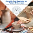 thumbnail image 6 of Uxcell Ceramic Clay Pottery Wheel, 1set With Rotary Divider Disc Throwing Wheel Spin Pottery Trimming Tools, 6 of 6