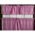 thumbnail image 5 of Poplin Gingham Checkered 2 Piece Window Valance Curtain Set (18 different colors), 5 of 18