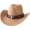 Camel, variant on Western Hats Boys Girls Cowboy Felt Hat Jazz Fedora Cowgirl Hats with Belt Buckle