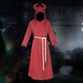 thumbnail image 1 of Cape Robe avec Capuche Diable Halloween Cosplay Costume pour Carnaval Mascarade Rouge TTG, 1 of 10