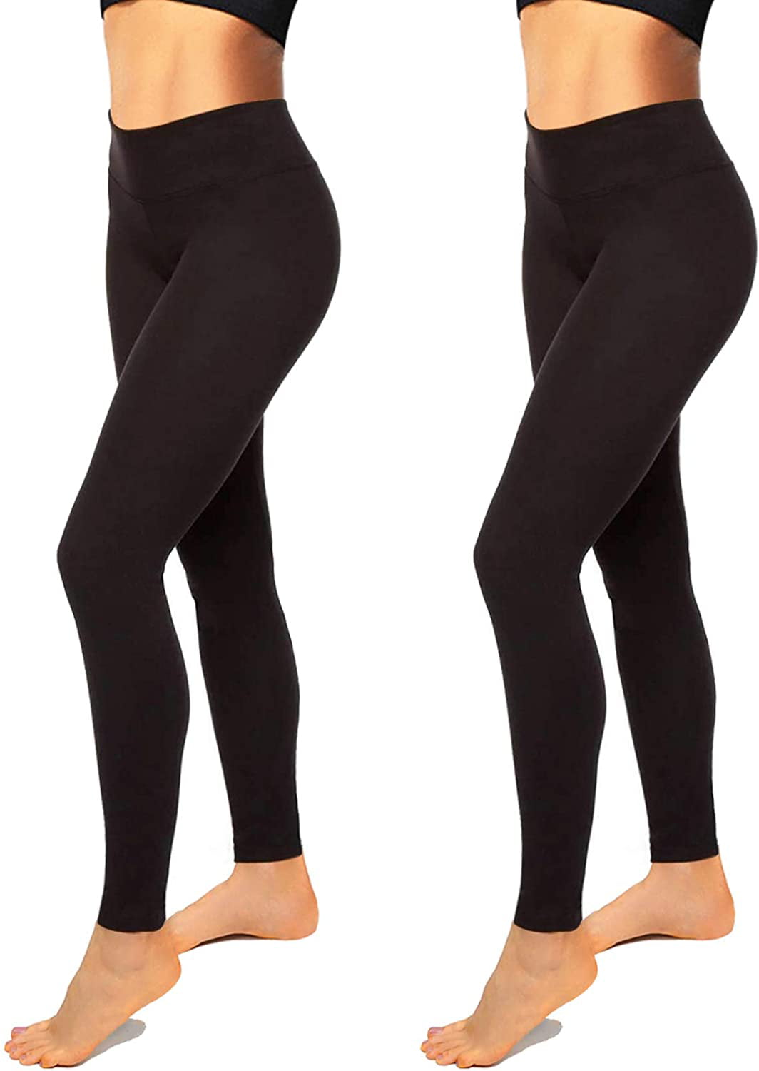 Hi Clasmix 3 Pack Buttery Soft Leggings for Women-High Waisted Tummy Control Slimming Yoga Pants for Workout Running Athletic 