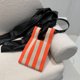 thumbnail image 1 of Bolsos de mano para mujer Bolsos de compras tejidos de punto con rayas en contraste (naranja), 1 of 6