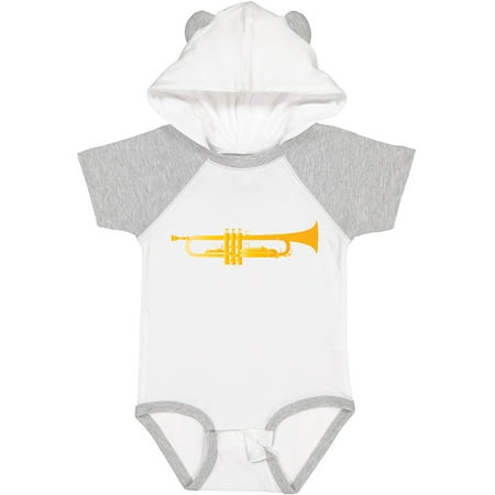 

Inktastic Trumpet Gold Brass Music Instrument Gift Baby Boy or Baby Girl Bodysuit