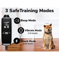 thumbnail image 2 of Collar de adiestramiento eléctrico para perros con mando a distancia - 3 modos: pitido, vibración y descarga - Alcance de 409 metros - Recargable, 2 of 6