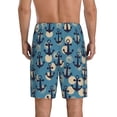 thumbnail image 3 of Gaeub Anchors Printed Men's Short Pajama Pants, Lightweight Lounge & Sleep Bottoms Keep You Cool - XX-Large, 3 of 9