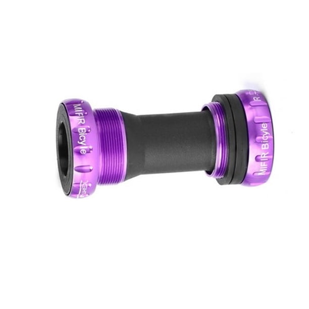 Advancent Soporte inferior BB Reemplazo Componente modificado Montaje de ciclismo al aire libre Tipo de presión Eje de bicicleta roscado Ciclismo Violeta