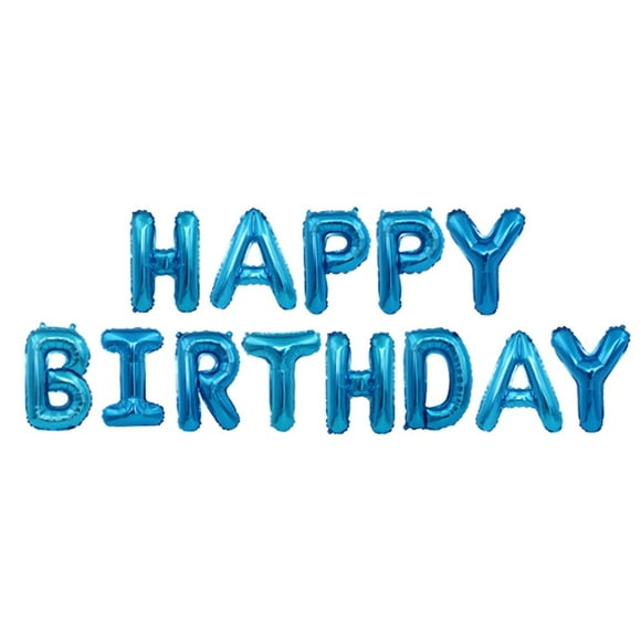 plantall Balloon Set Birthday Letter Decoration Foil Party birthday letter balloon Balloon Banner Home Kid Party Decor Supplies, Dark Blue