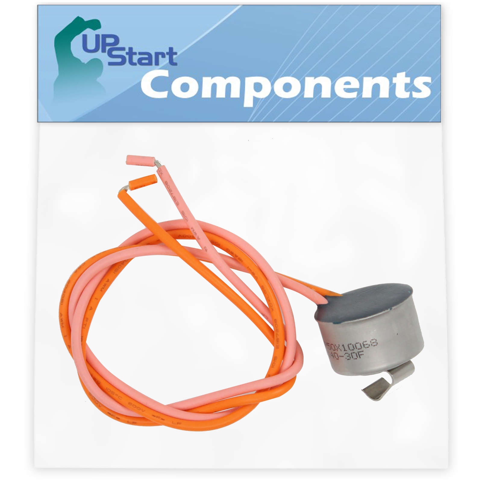 WR50X10068 Defrost Thermostat Replacement for General Electric HSK27MGMACCC Refrigerator - Compatible with WR50X10068 Defrost Limiter Thermostat - UpStart Components Brand - image 1 of 2