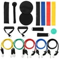 thumbnail image 2 of Amdohai Ensemble de 18 Bandes de Résistance, Entraînement, Mise en Forme, Exercice, Réadaptation, Bandes à Boucle, Bandes Tubulaires, Ancre de Porte, Sangles de Cheville, Poignées Coussinées, Glisse D, 2 of 8