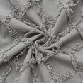 thumbnail image 5 of Wekity Funda de almohada bohemia de 2 piezas con flecos a cuadros, funda de cojín con textura de lino a cuadros para sofá, dormitorio, sofá, sala de estar (gris claro, 20 x 20 pulg, 5 of 5