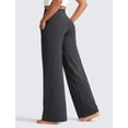 thumbnail image 3 of Pantalones CRZ YOGA Butterlift de pierna ancha, tiro alto 33" gris XS, 3 of 5