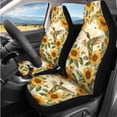 thumbnail image 2 of Uorisanigo Sunflower Hummingbird 14 Pack Car Accessories Set with Cars Seat Covers Auto Steering Wheel Accessories and Cars Headrest Cover Armrest Cover Soft Fashion Universal Fit Car SUV, 2 of 6