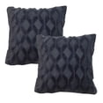 thumbnail image 1 of Throw Pillow Covers 50 * 50cm, Funda de almohada Boho decorativa azul marino Funda de cojín con felpa suave, juego de 2 Vhermosa BST3058482-3, 1 of 5