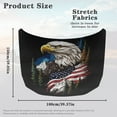 thumbnail image 7 of Uorisanigo Car Hood Cover Bald Eagle American Flag Car Hood Cover for Cars Decor Bonnet Wrap Blanket Durable Elastic Fabric for Most Sedan Small SUV Truck, 7 of 7