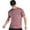 Marled Burgundy, variant on Mens Athletic Shirts Short Sleeve Quick Dry