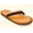 Brown on Tan, variant on Mann - Men's Casual Summer Flip Flop Sandals by Mann