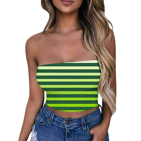 Discount! pstuiky Tube Tops For Women  Women S Printed Strapless Yoga Bra  Chest Wrap Pullover  Stretchy Sports Bra For Exercise & Fitness  Comfortable And Breathable For Yoga And Workouts. Strapless