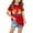 Red, variant on Zwiiyzr Summer Graphic T-Shirt for Kids Girls and Boys Short Sleeve Round Neck Tee for 3-14 Years T-Shirt Red