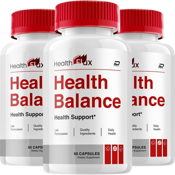 Health Flux Capsules – HealthFlux All Natural Glycogen Support, 3 Pack, 180 Capsules