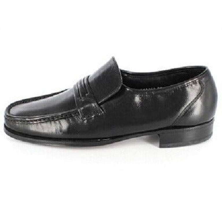 Florsheim Como Black Leather Moc Toe Strap Loafer Slip On 17089-01 Size 8.5 3E Florsheim Como Moc Toe Strap Loafer Black 17089-01 main image 3