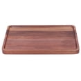 thumbnail image 1 of Wooden BBQ Plate,Walnut Service Plate Square BBQ Plate Fruit Plate Top Tier Quality, 1 of 8