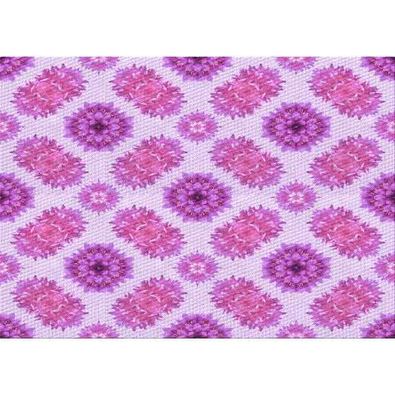Ahgly Company Indoor Rectangle Patterned Blossom Pink Area Rugs, 5' x 8'