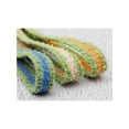 thumbnail image 5 of INSPIRE CHIC Flat Fuzzy Shoelaces Colored Shoe Laces Soft Wide Fluffy Shoestrings 2 Pairs Green Orange 80cm/31.50", 5 of 5
