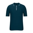 thumbnail image 3 of Awdenio Mens T-shirt Knitwear Business Casual Pocket Woolen Short Sleeve Turndown Collar Shirt for Outdoor Adventures,Size M-3XL, 3 of 5