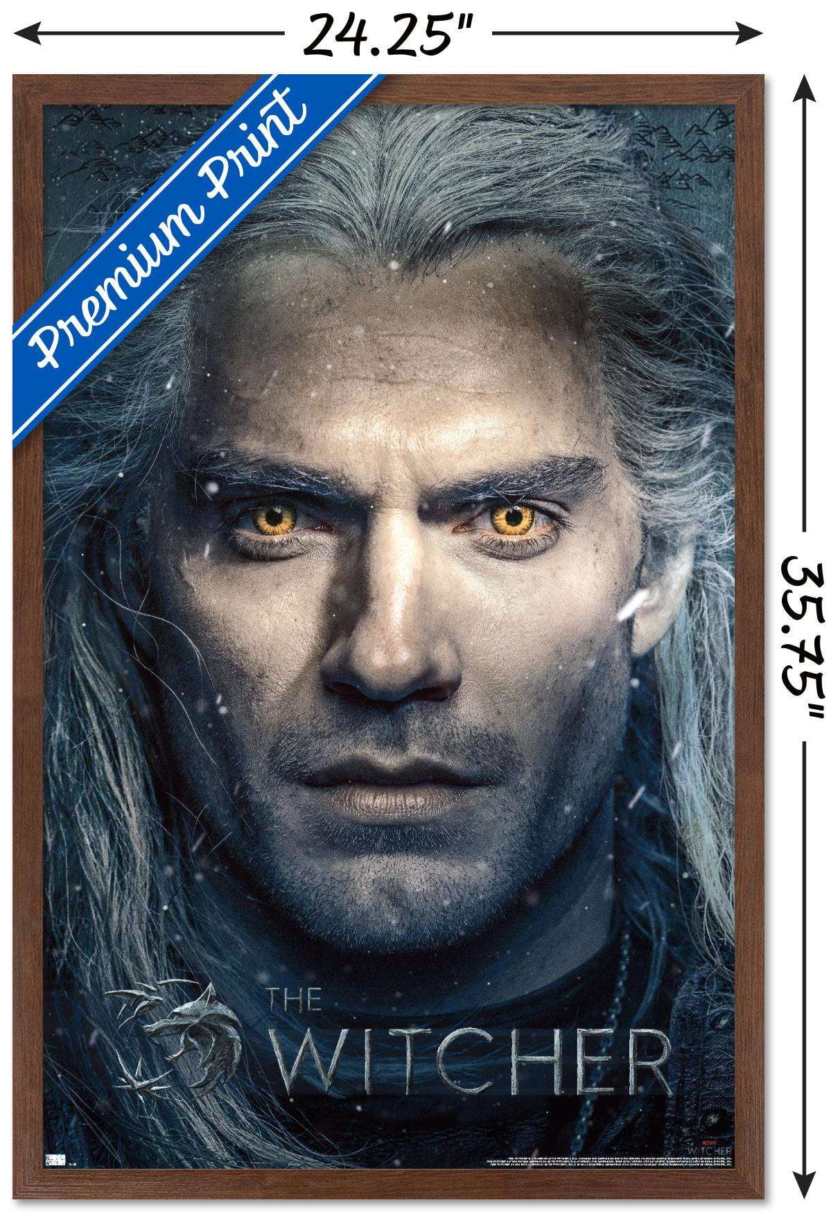 Netflix The Witcher - Closeup Wall Poster, 22.375" x 34", Framed