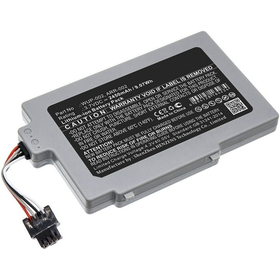 Replacement Battery for Nintendo Wii U 8G,Wii U 8G GamePad,ARR-002,WUP-002,3.7V/2450mAh