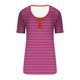 thumbnail image 2 of Camisetas de Manga Corta para las Mujeres Rayas Impreso Botón Arriba Tee, Cuello Redondo Casual Tops de Algodón para las Mujeres, 2 of 4