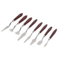 thumbnail image 2 of Painting Knife Set, Elasticity Thin Blade Comfortable Grip 8 Pcs Painting Mixing Scraper  For Paint, 2 of 8